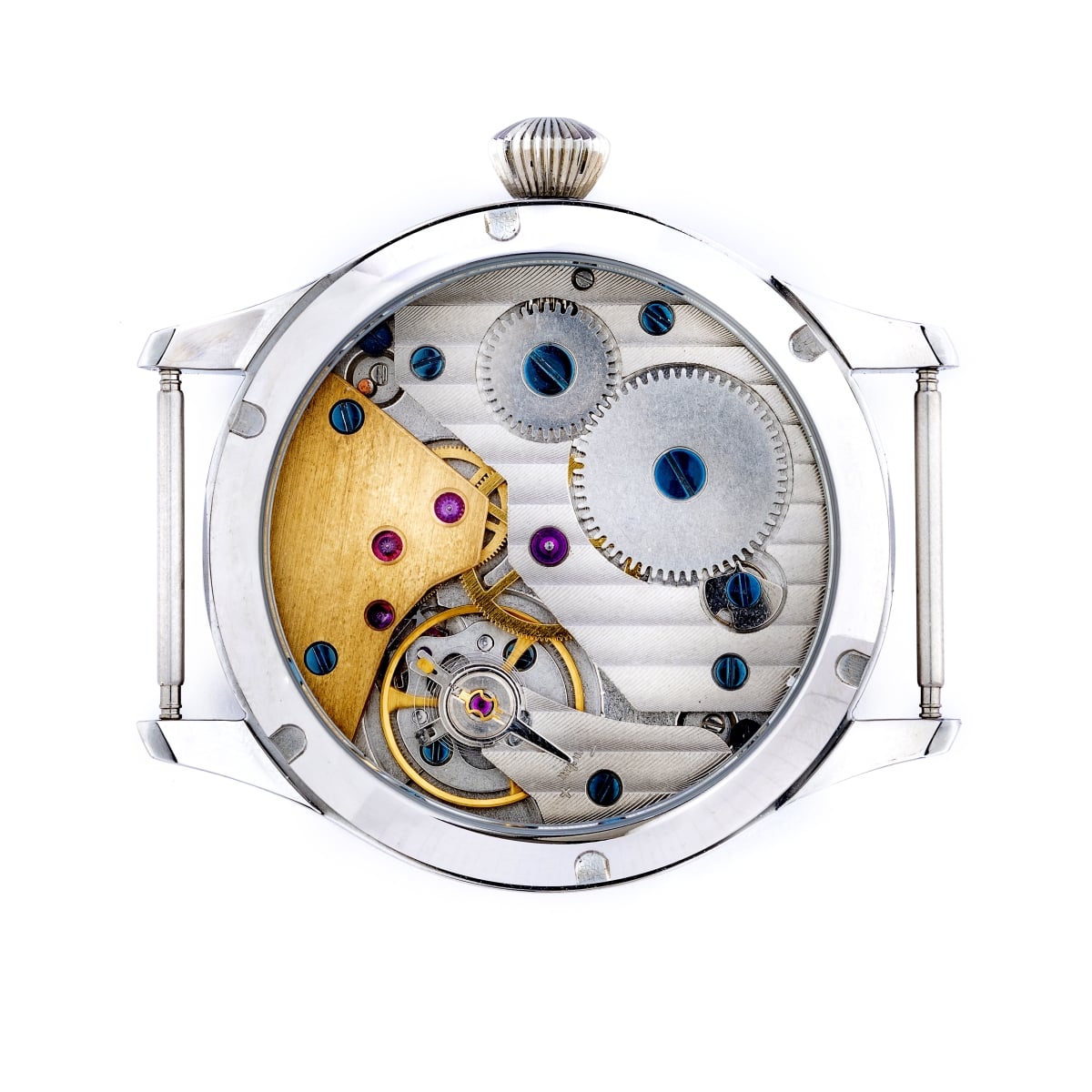 Jerome Hummernick: Räderwerksbrücke und Aufzugswelle für eine Armbanduhr