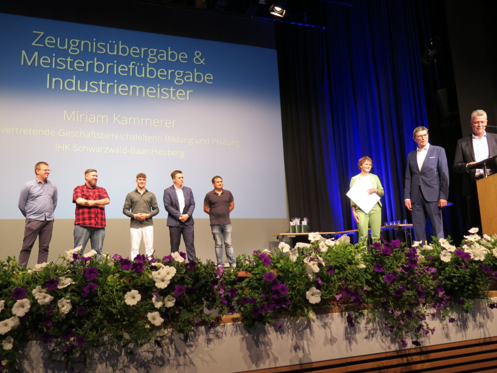Meisterbriefübergabe Industriemeister