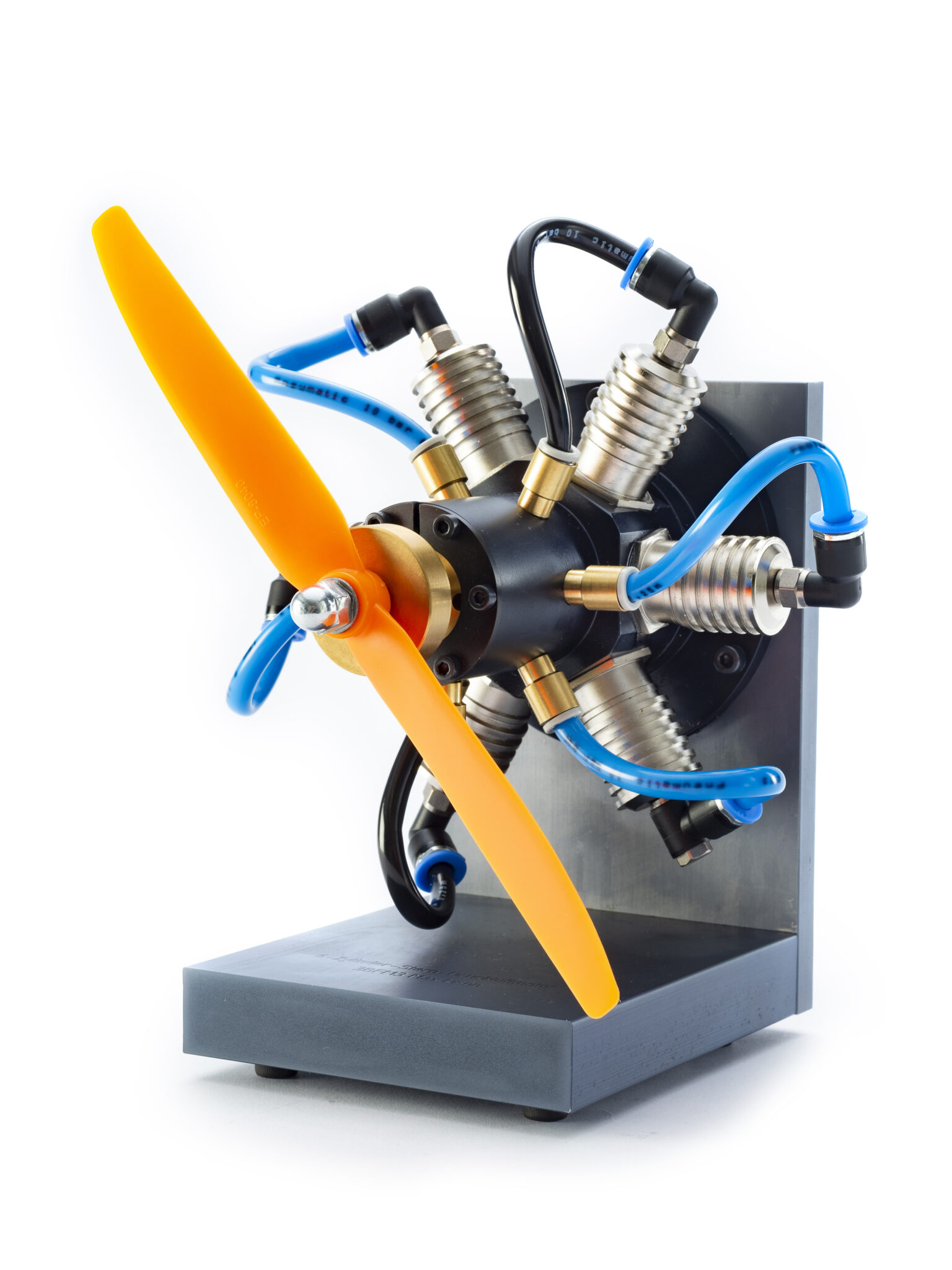 (Feinwerkmechanik) Max Lison : Sechszylinder-Stern-Druckluftmotor (6. Platz)