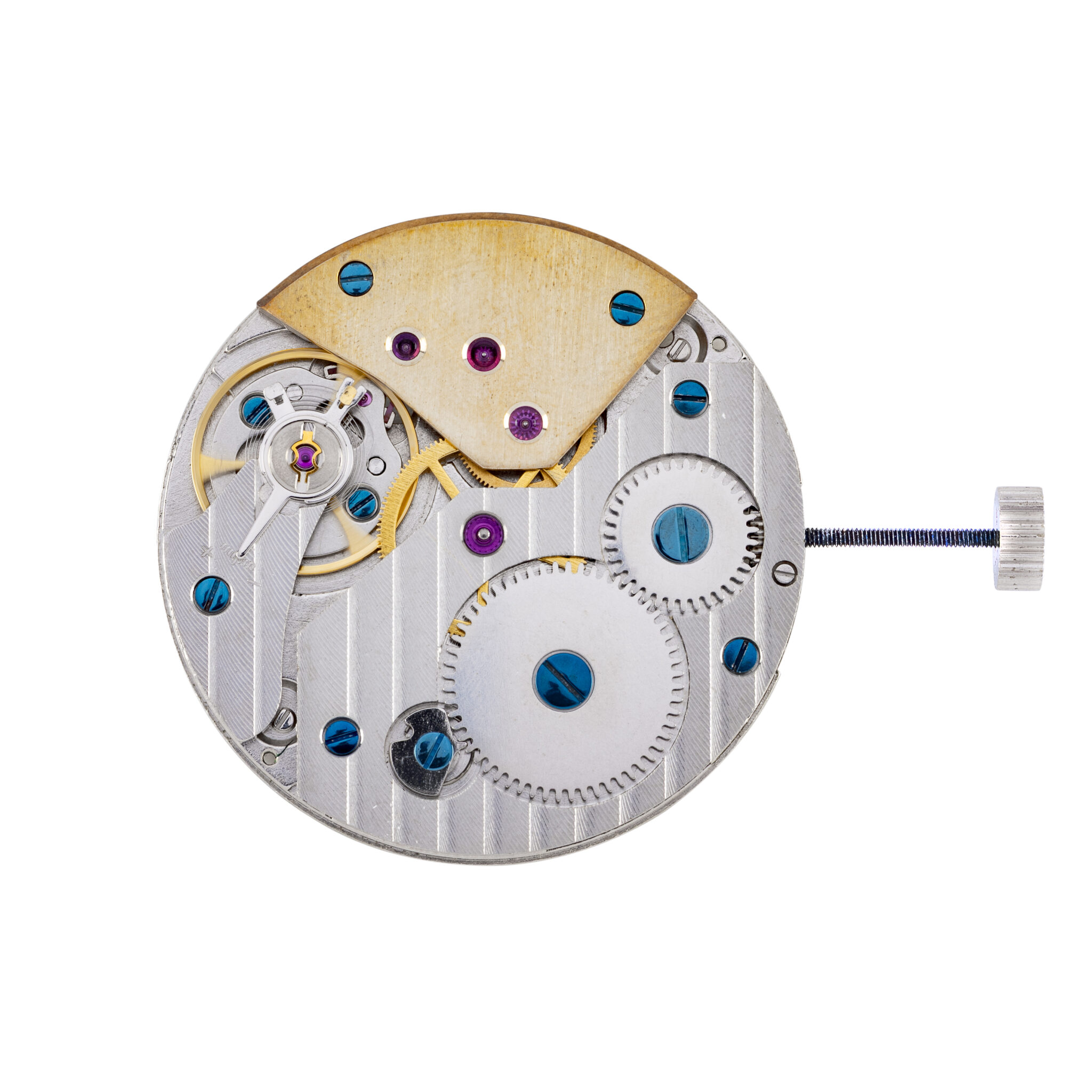 (Uhrmacherei) Justin Schuhart: Räderwerksbrücke und Aufzugswelle für ein Seagull ER 3120