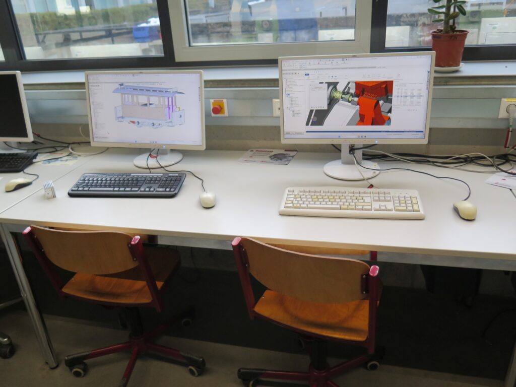 17b Demonstrationsbildschirm Gesellenstück Feinwerkmechanik